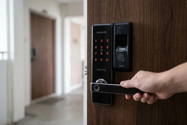 Digital Lock Installation work example 1