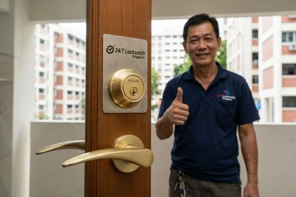 Traditional Lock Installation work example 3